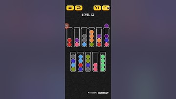 Ball Sort Puzzle Level 43 Walkthrough