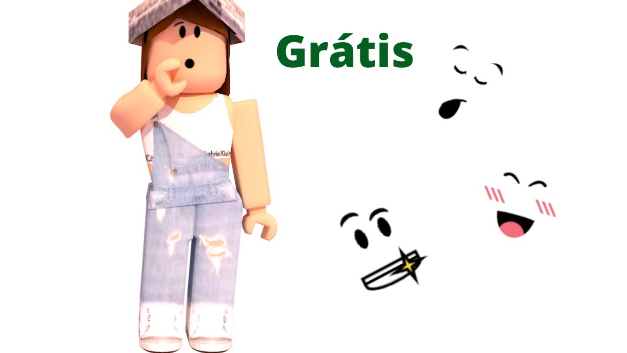 ensinando como pegar um rosto no roblox grátis