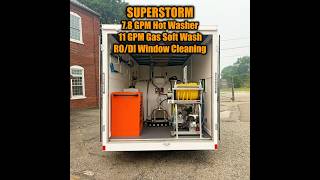 For Sale SUPERSTORM Mobile Wash Trailer 7.8 GPM Hot Washer, Gas Soft Wash, 4 Stage Window Clean Syst screenshot 5