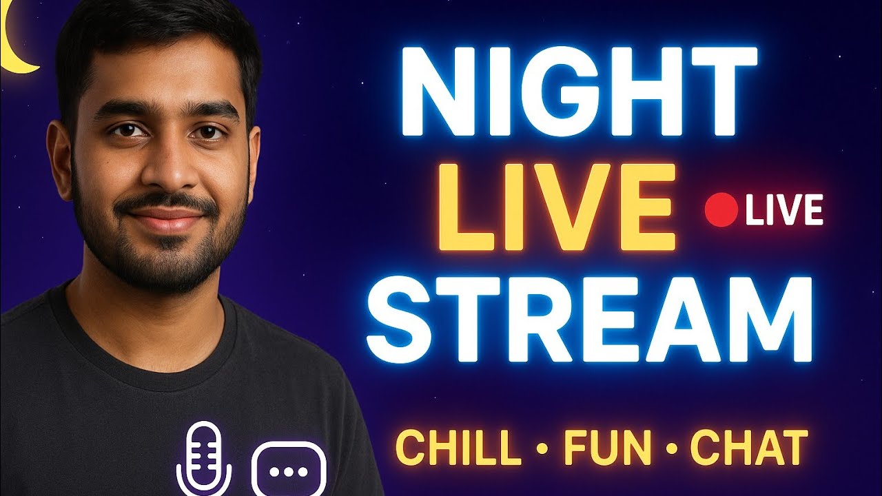 "🌙 Night Live Chat | Late Night Vibes 🔥 | Chill, Talk "#NightLive #LiveChat #LateNightVibes