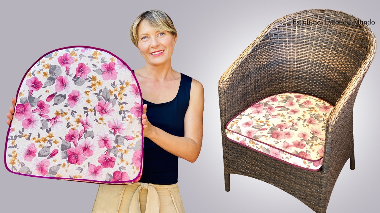 Patio Armchair Cover / Renovate Old Cushion Cover / Sew With Ulyana