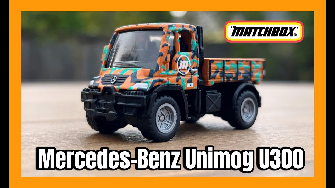 Matchbox Mercedes-Benz Unimog U300 – MBX Construction VII, 1:64, Veicolo Da Cantiere Blu, 2025 (Sciolto/Loose)
