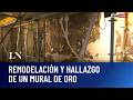 Increíble descubrimiento en el Plaza Hotel: hallaron un mural revestido en oro