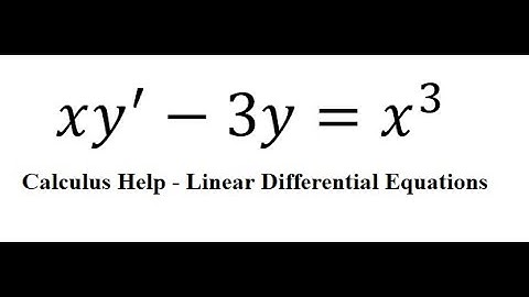 Calculus Help: Linear Differential Equations - Integrating Factor - xy