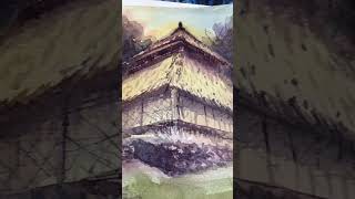 Watercolor painting #watercolorpainting #art #short #shorts #shortvideo