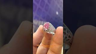 {Ruby} Maanik gemstone men’s silver ring | exclusive ring #ajmer #silver #ruby #sufi #dargah #ali