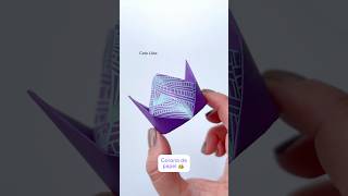 Manualidades en origami 💜👑 DIY papel #diy #catalilaa #manualidades #crafts #origami