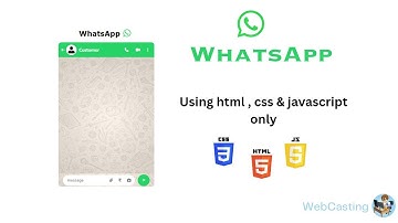 Create the WhatsApp using html css & javascript || WebDev