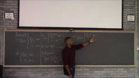 Math 201 Lecture 6 - Continuity; Discontinuities; The Elementary Continuous Functions