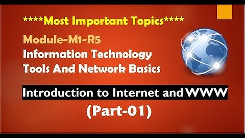 Module Code- M1-R5|Internet and WWW|Most Important Topics Series |NIELIT OLEVEL 2021 Exam|Part-01