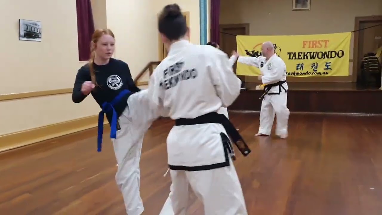 First Taekwondo-Free Sparring-Morphett Vale Gym