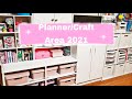 MY PLANNER AND CRAFT AREA TOUR 2021!!!