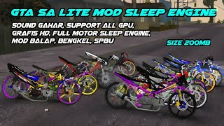 GTA SA LITE MOD SLEEP ENGINE FULL MOTOR SOUND GAHAR SUPPORT ALL GPU GRAFIS HD MOD BALAP DLL