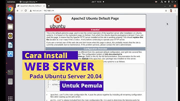 Cara Install Web Server Ubuntu Server 20.04 (Untuk Pemula).