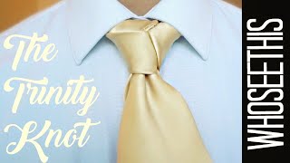 How to tie Trinity knot for beginners (without the bulk under the collar)