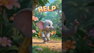 Baby Elephant Saves a Butterfly! 🦋 | Cute Kids Short | Funny & Magical Adventure