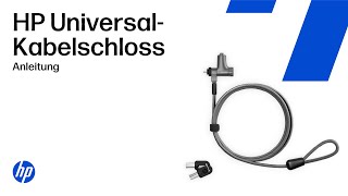 Installieren Sie das HP Universal Keyed Cable Lock | HP Support