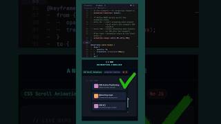 animation-timeline: view() - pure CSS scroll animations 🔥 #webdevelopment #css #cssanimation