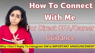 This Is How You Can Connect With Me To Directly Solve Your CFA Exam/ Early Career Doubts screenshot 1