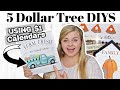 5 Dollar Tree DIYS Using This $1 CALENDAR?!? | *NEW* DIY Dollar Tree Fall 2021 | Krafts by Katelyn