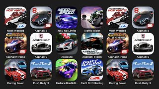 Need For Speed Most Wanted Asphalt 8 Nfs No Limits Traffic Rider Asphalt Xtreme Asphalt 9