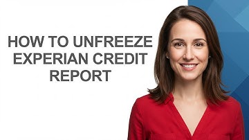 How to Unfreeze Experian Credit Report - AshleyHowTo
