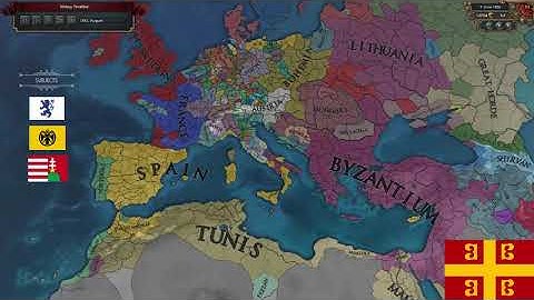 Europa Universalis 4 // Timelapse // Restoration of Roman Empire from Byzantium