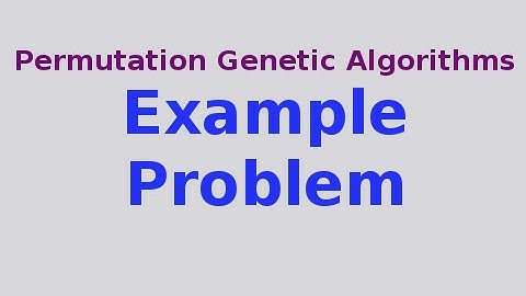Genetic Algorithms 26/30: Example Problem .. Dashed Line Detection
