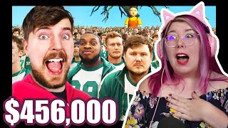 LOSING IT - $456,000 Squid Game In Real Life! - Mr. Beast Squid Game REACTION - Zamber Reacts