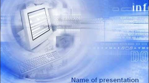 Digital Computing Technology PowerPoint Template by PoweredTemplate.com