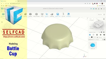 SelfCAD 3D Modeling Bottle Cup Tutorial For Beginner