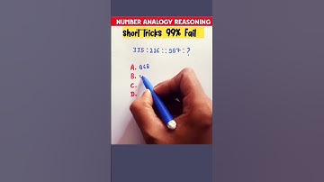 🧐Number Analogy/ #reasoning shorts tricks#ssc #sscgl #sscgd #ssccgl