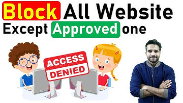 🌐 How to Block All Websites Except one in Windows 10 | in Hindi