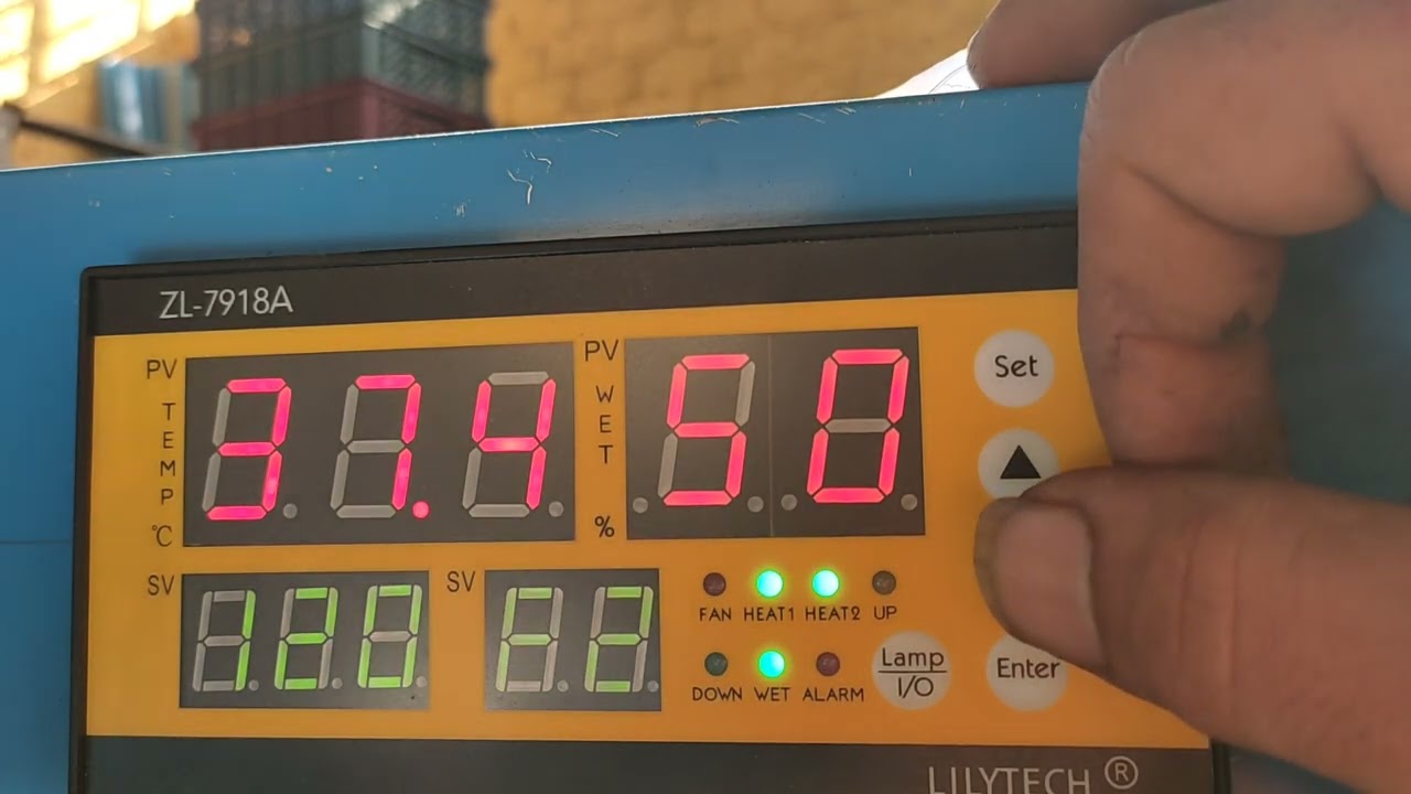 طريقه برمجه عداد(ثرموثتات)حراره ورطوبه ZL-7918A