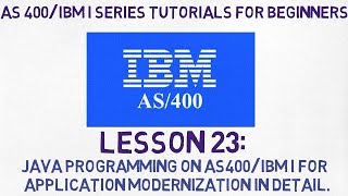 As 400 tutorial for Beginners | #23 | JAVA Programming in AS400/IBM i with Examples. screenshot 1