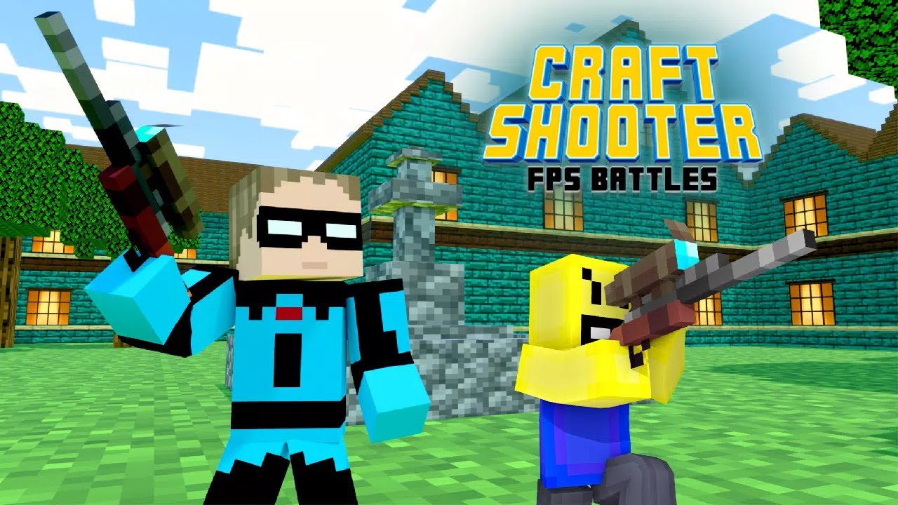BERTARUNG MELAWAN ZOMBIE - CRAFT SHOOTER FPS BATTLE - YouTube