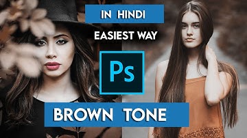 How to edit moody brown in photoshop | brown tone editing | in hindi | photoshop editing tutorial