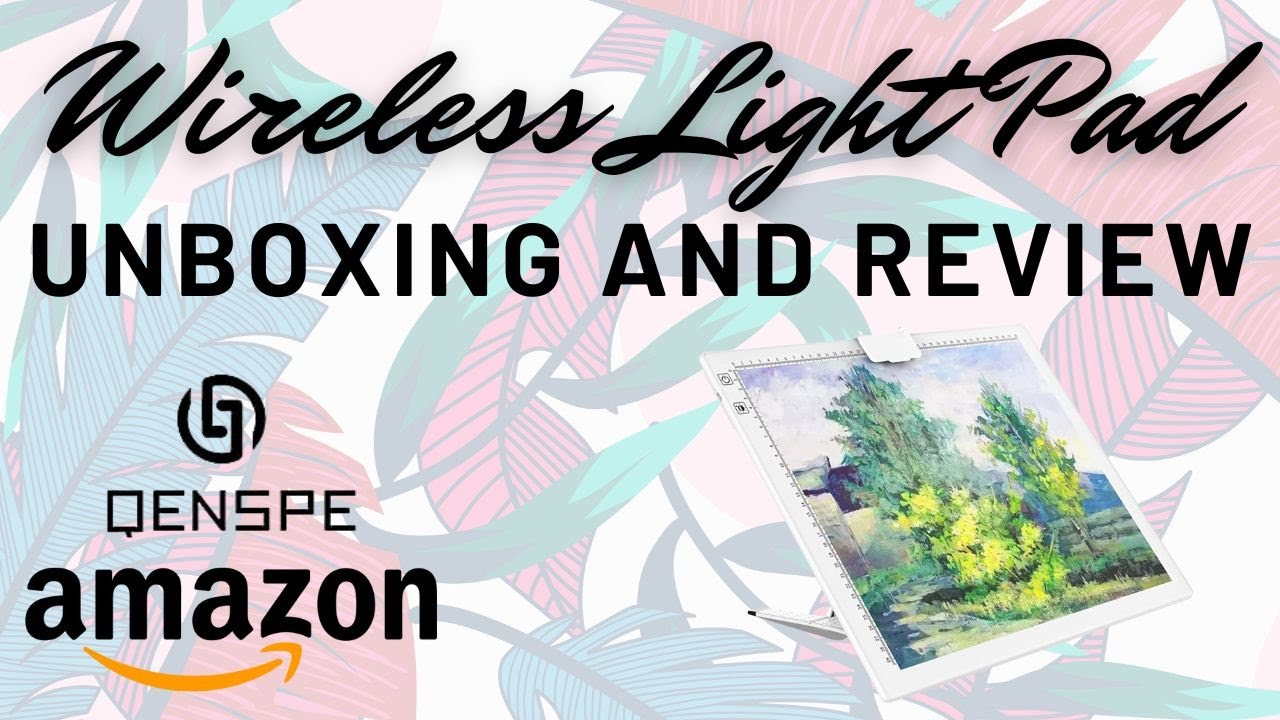 QENSPE Rechargeable A3 Wireless Light Pad for Diamond Painting Unboxing and  Review #QENSPE # 