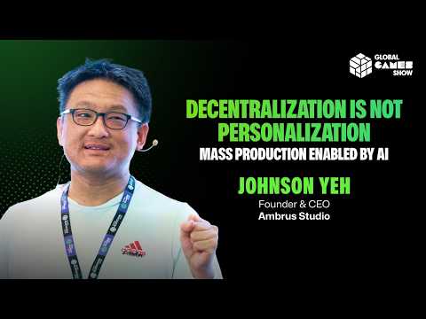 How AI, Gaming and Web3 Are Converging | Johnson Yeh, Founder and CEO, Ambrus Studio