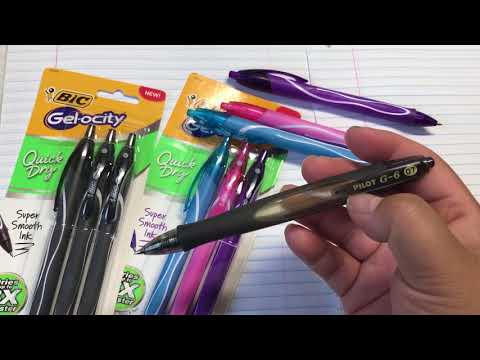 Bic Gel-ocity vs. Velocity - Gel vs Ballpoint Comparison 