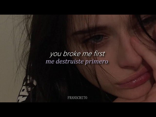 Tate McRae - you broke me first (Lyrics - Sub Español) class=