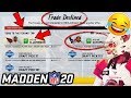 I attempt the CRAZY Real Life NFL Trades in Madden, and WOW!