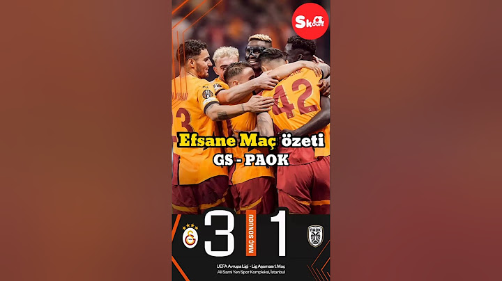 UEFA Avrupa Ligi 1. Hafta Galatasaray 3-1 PAOK maç özeti. #galatasaray #paok #maçözeti #uefa