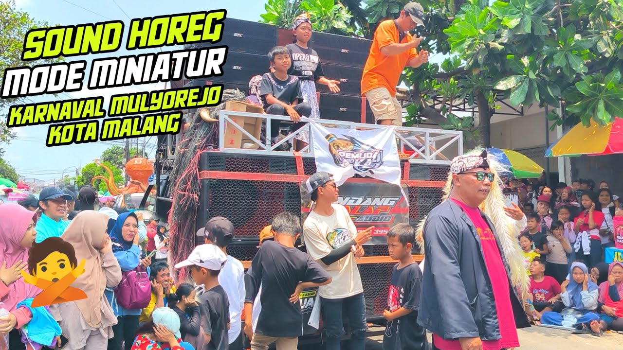 Warga Kota juga suka karnaval !! Pindang Balap mode miniatur Jeglerr..karnaval Mulyorejo Kota Malang