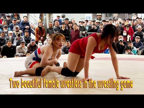 Two beautiful female wrestlers in the wrestling game | Women's Wrestling