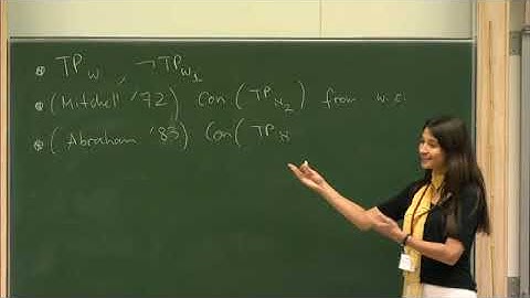 Dima Sinapova - The tree property (session 1)