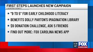 Laurens Co. First Steps launches ‘9 to 5’ campaign for Dolly Parton’s Imagination Library