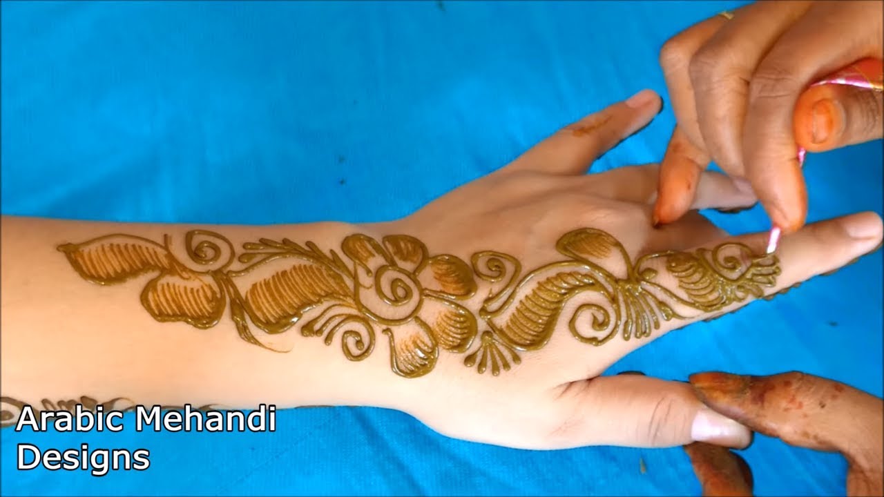 arabic mehandi simple | bridal mehndi designs for hands | full ...