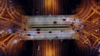Time Lapse of Diverging Diamond Interchange