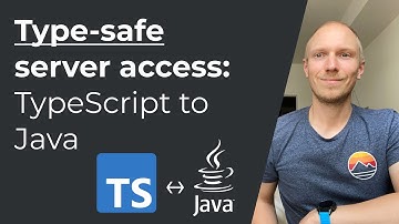 Type-safe server access from TypeScript to Java (REST made easy)